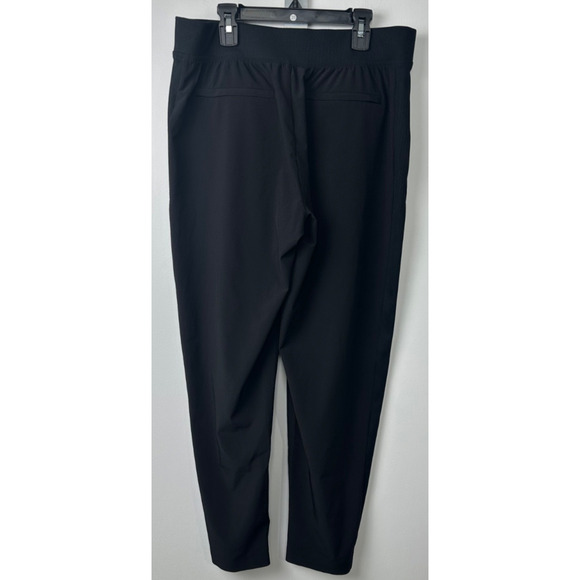 Athleta Women Pants 10 Black Poly Blend Pull On Stretch Regular Activewear A30 - Picture 3 of 9